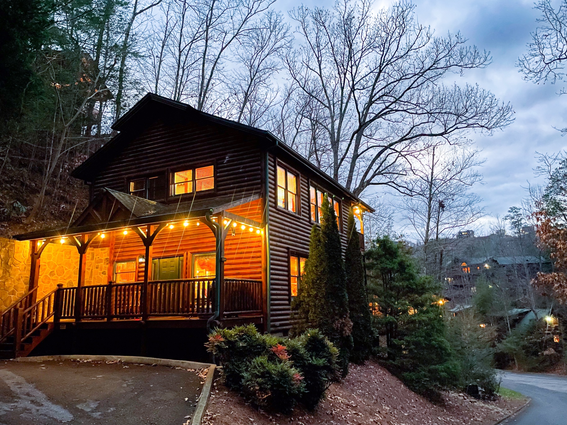 One of the founder's short-term rental cabins in the Smoky Mountains